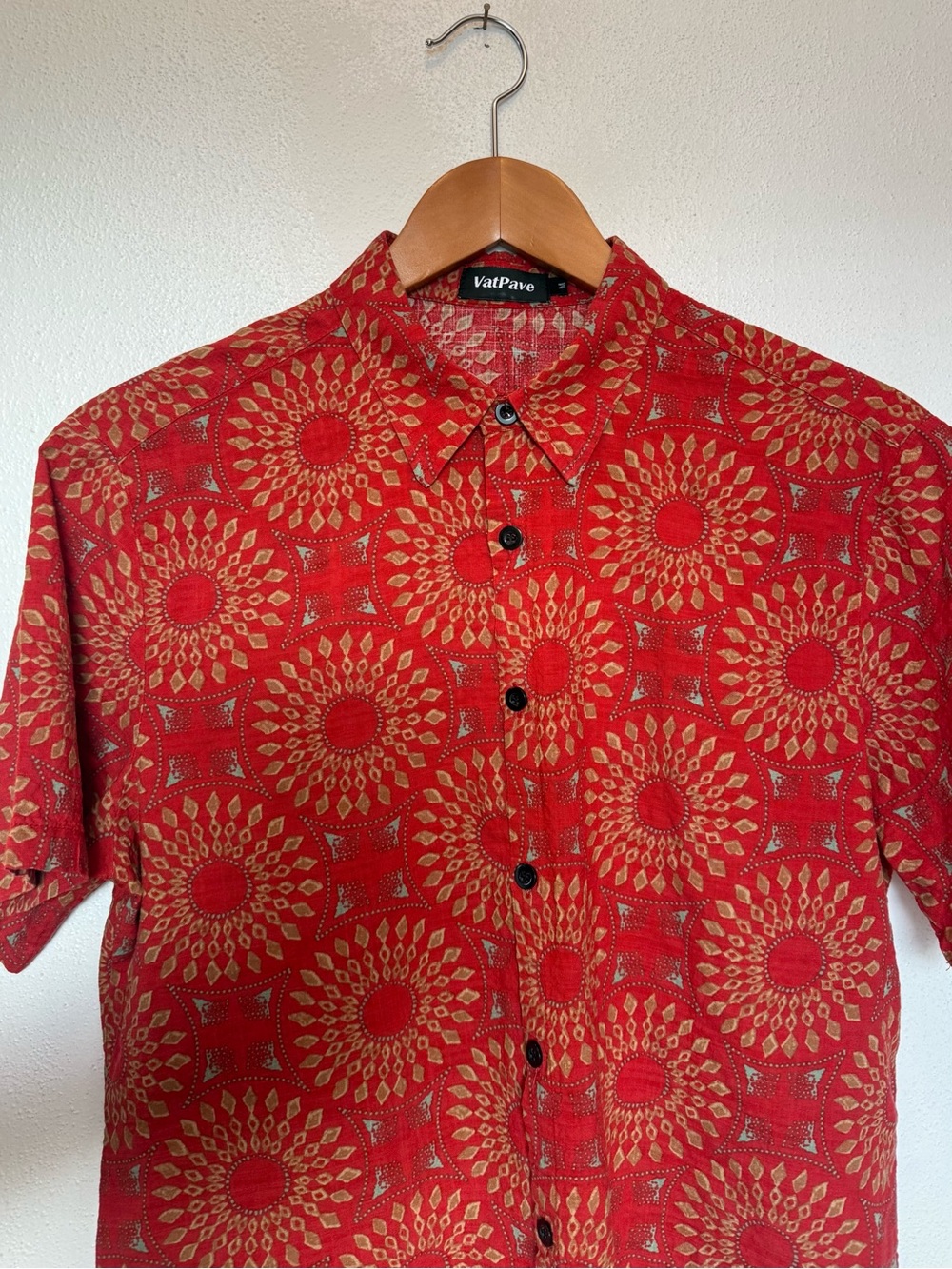 VetPave Men’s Vintage 70’s Leisure Short Sleeve Shirt